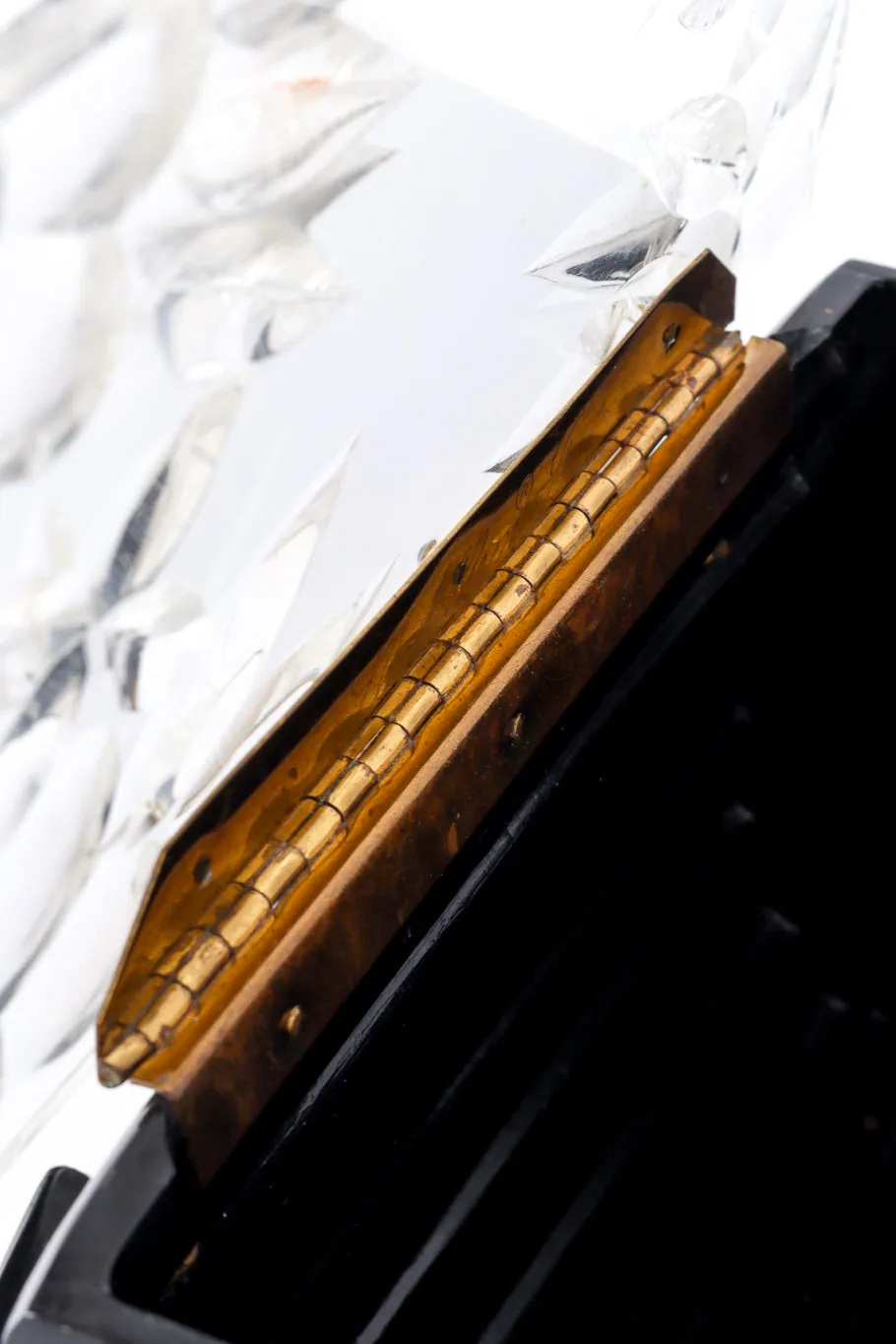 Ribbed Lucite Box Bag