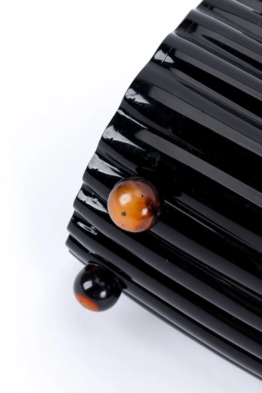 Ribbed Lucite Box Bag