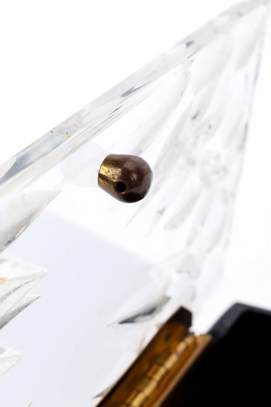 Ribbed Lucite Box Bag