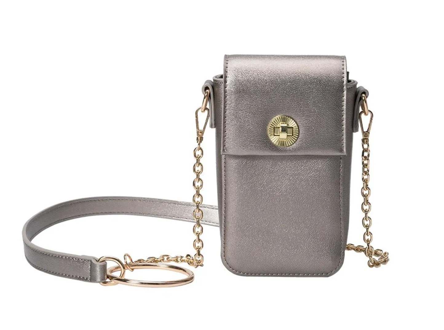 Riki Pewter Tech Crossbody