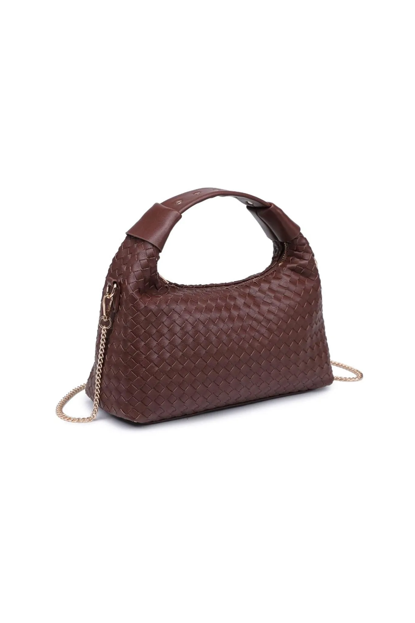 Ripley Woven Crossbody in Chocolate