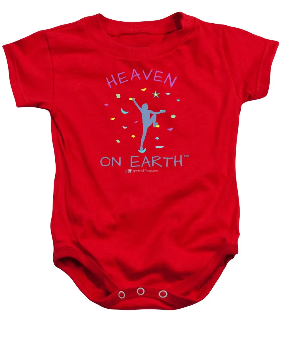 Rock Climbing Heaven On Earth - Baby Onesie