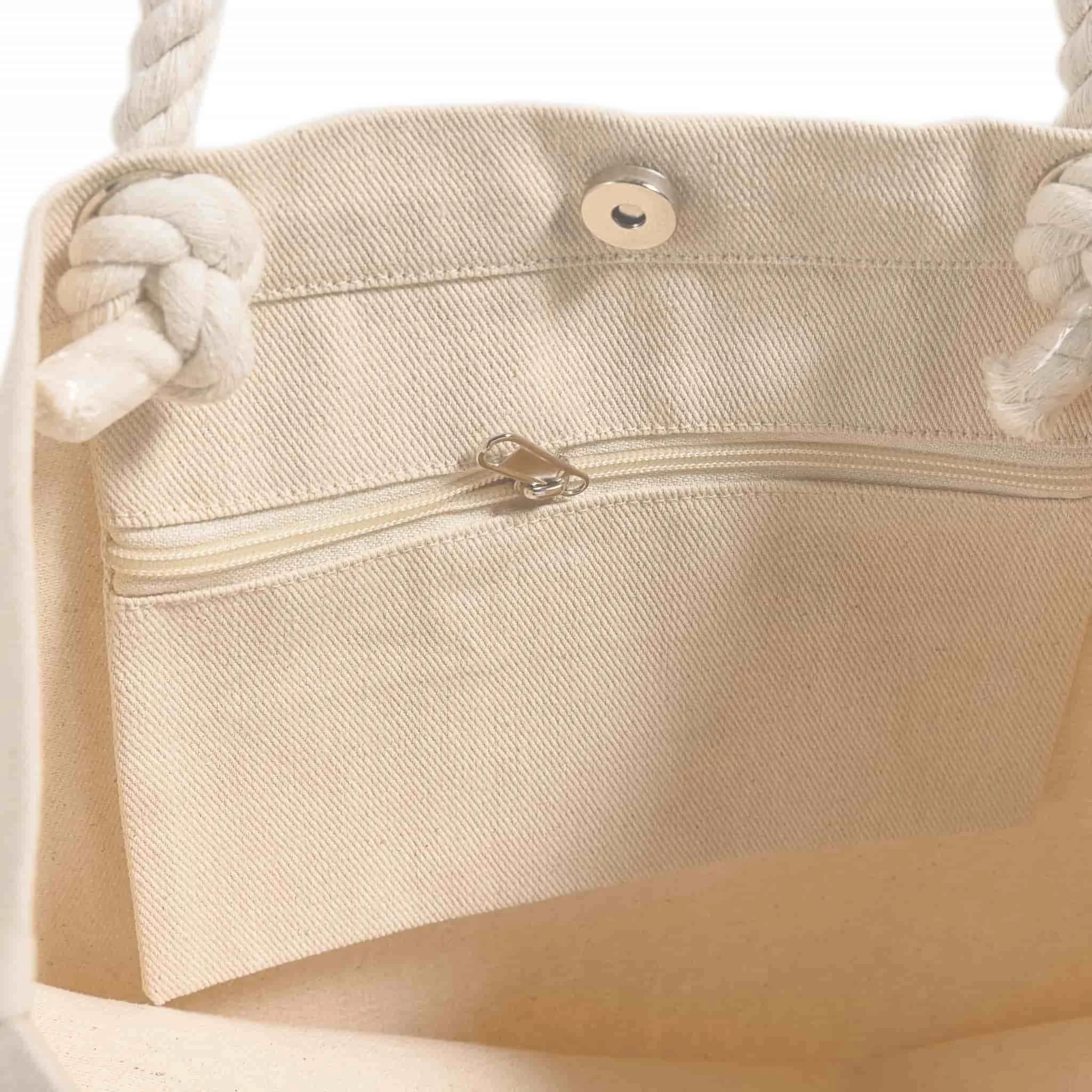 Rope Handle Beach Tote