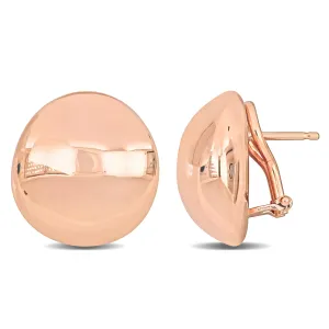 Rose Gold Button Earrings