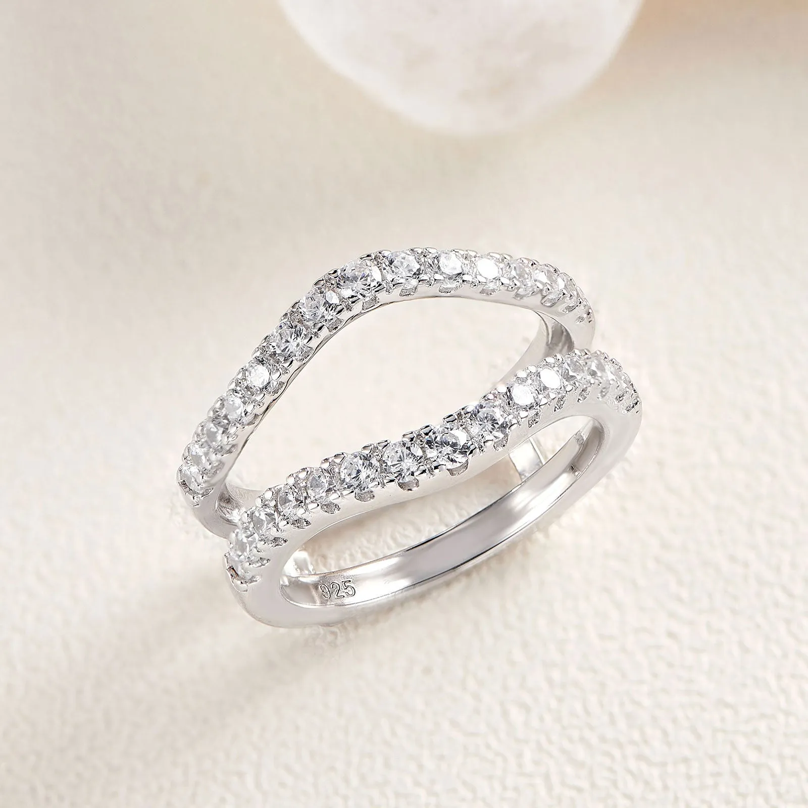 Round Cut Diamond Elegant Ring Enhancer
