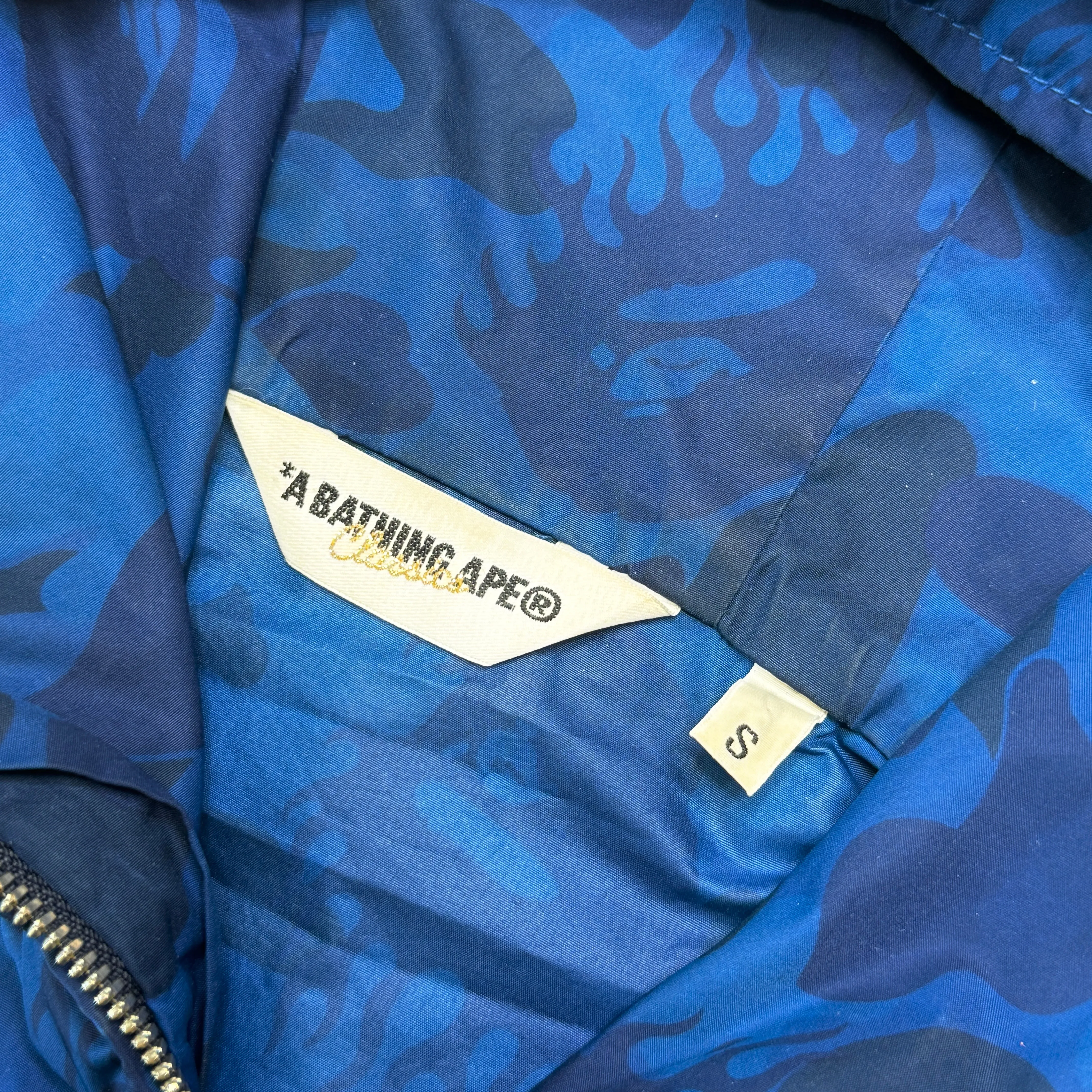 [S] OG Bape Flame Camo Windbreaker