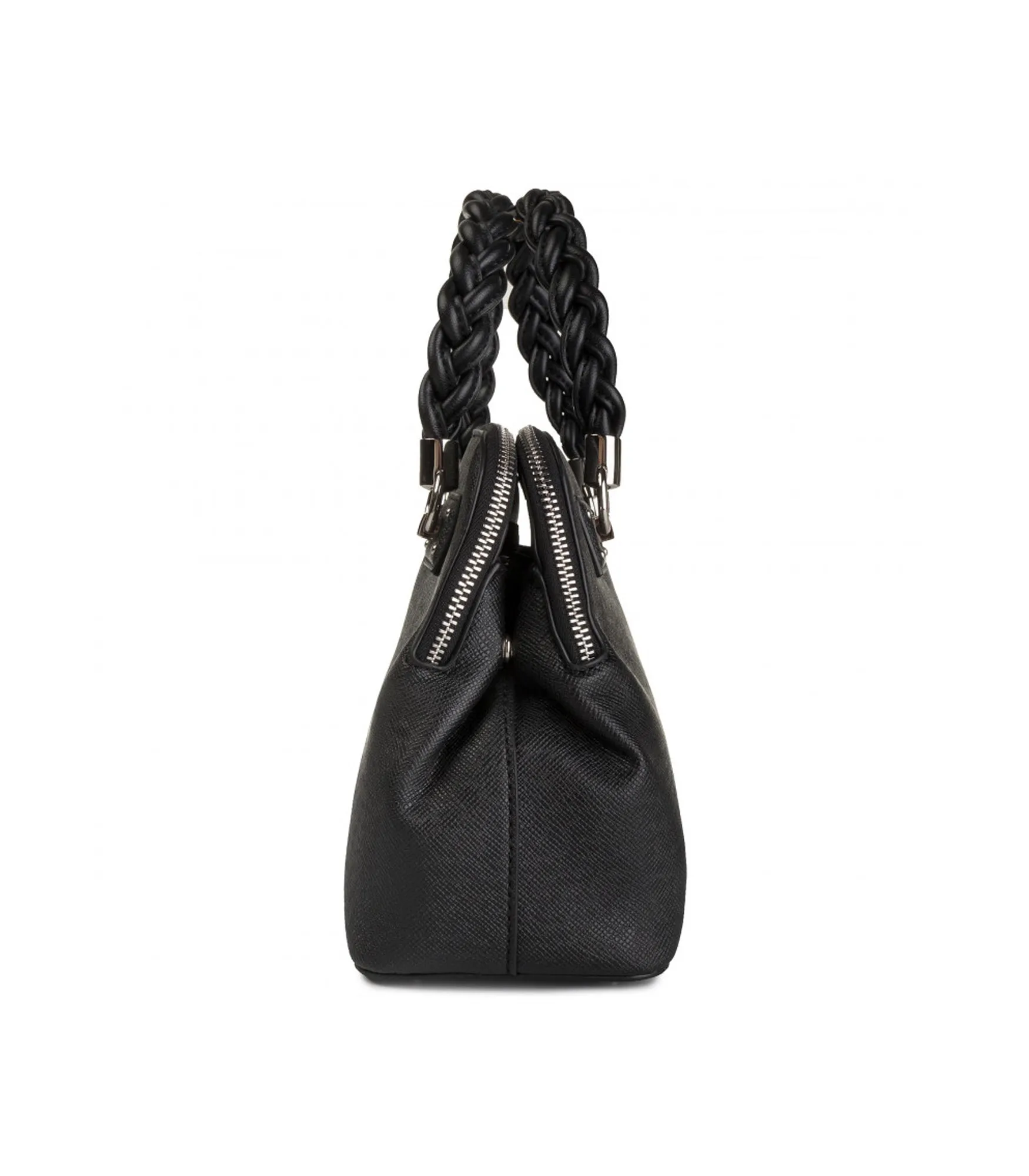 S Satchel Double Zip - Nero