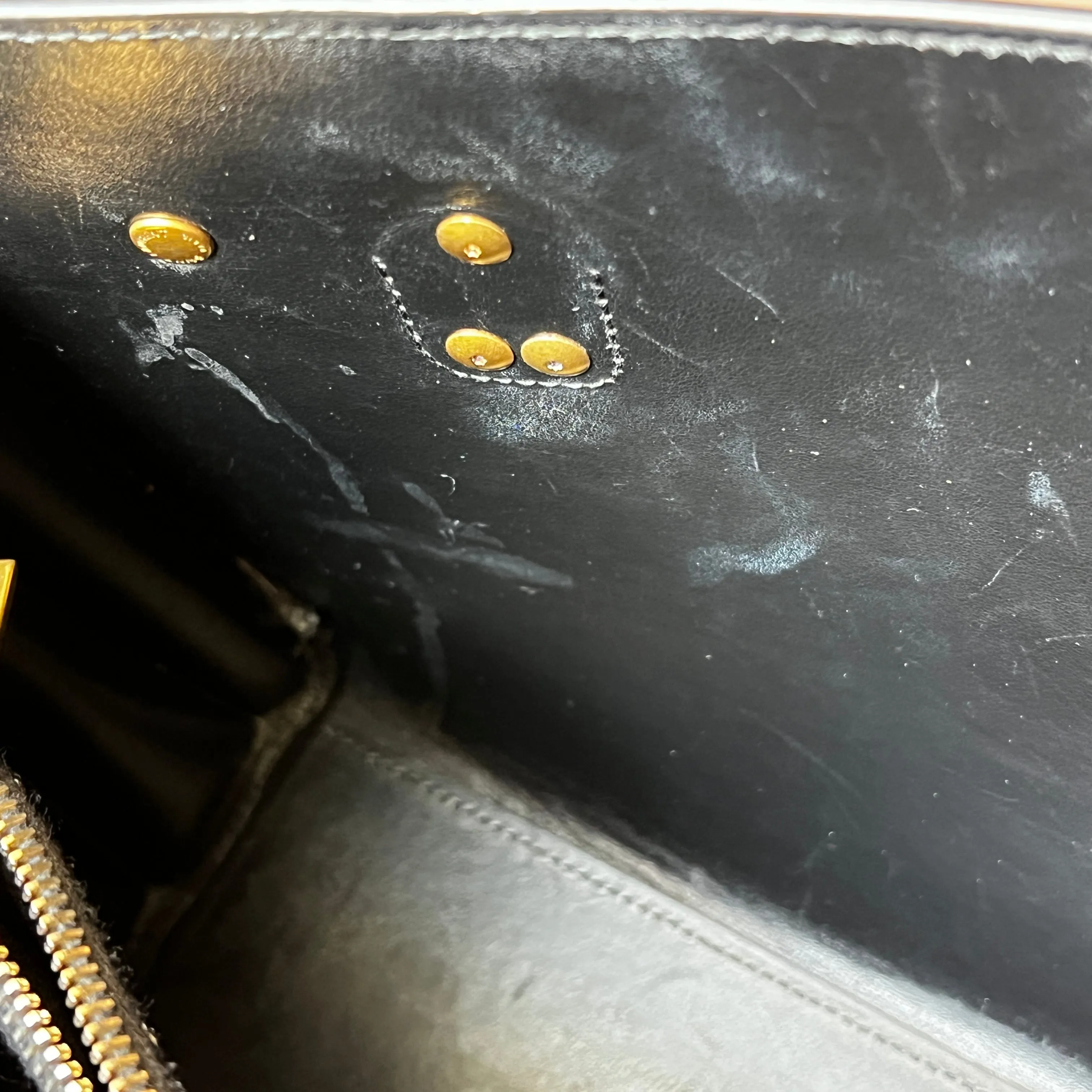 SAINT LAURENT Calfskin Black Small Sac De Jour Satchel