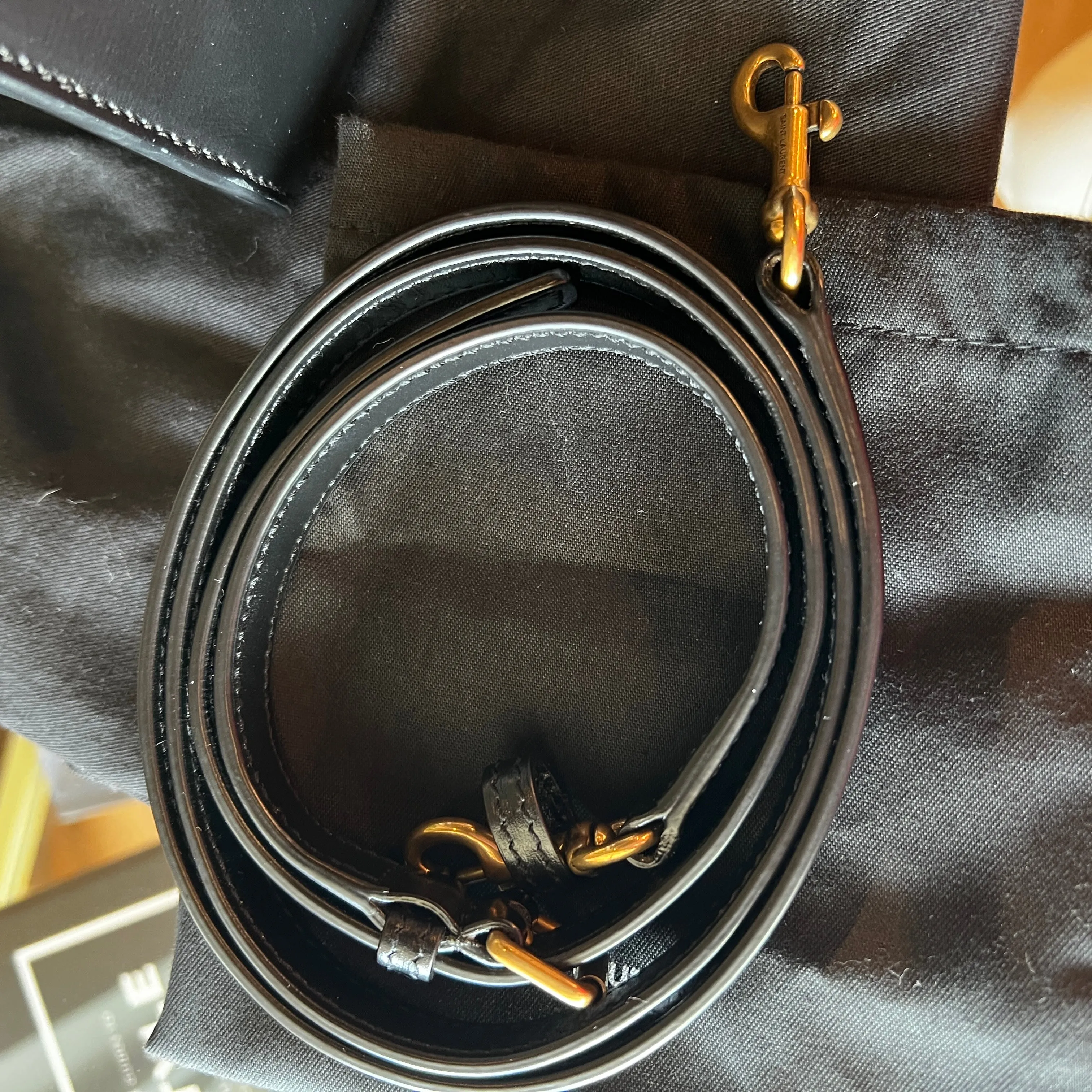 SAINT LAURENT Calfskin Black Small Sac De Jour Satchel