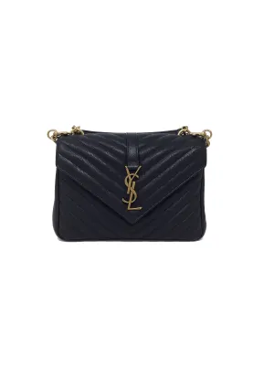 Saint Laurent 'College' MD Matelasse Lambskin V-Flap Crossbody