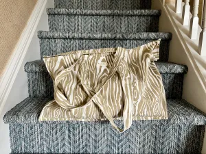 Sand Faux Bois Weekender Tote