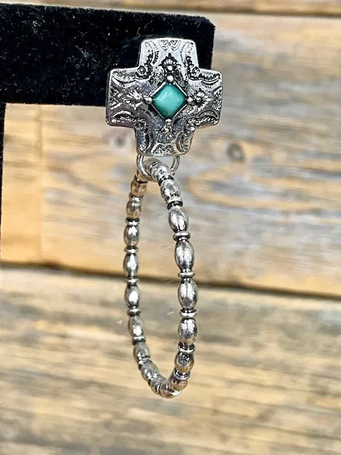 Sandoval Western Fashion Cross Ring Earrings