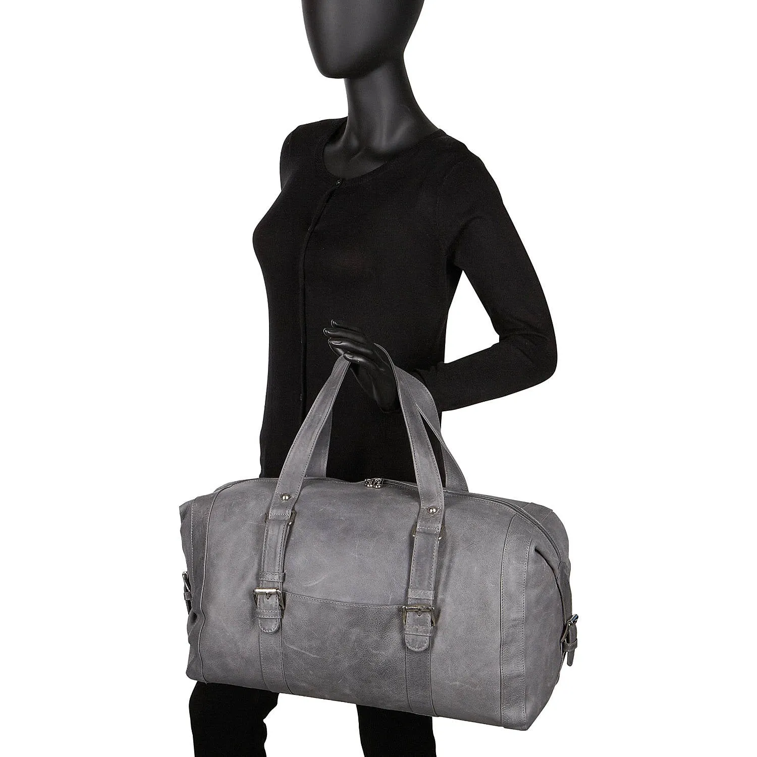 SATCHEL WITH BUCKLES