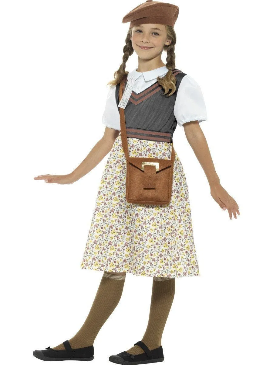 School Girl Old Fashion Wartime Book Week Character Costume