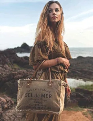 Sel De Mer Upcycled Canvas Myra Bag