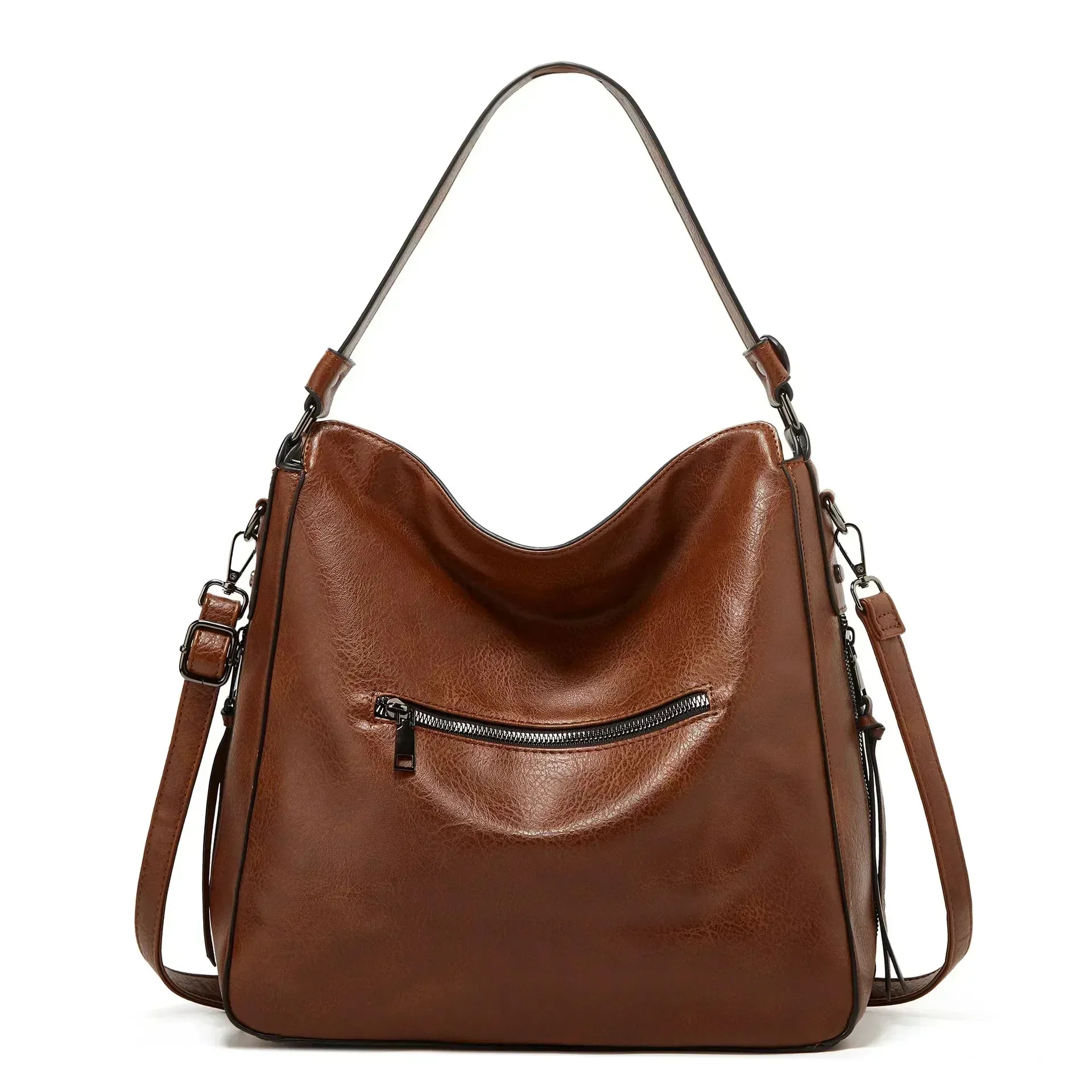 Selena™ | Leather Hobo Bag