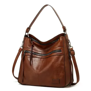 Selena™ | Leather Hobo Bag