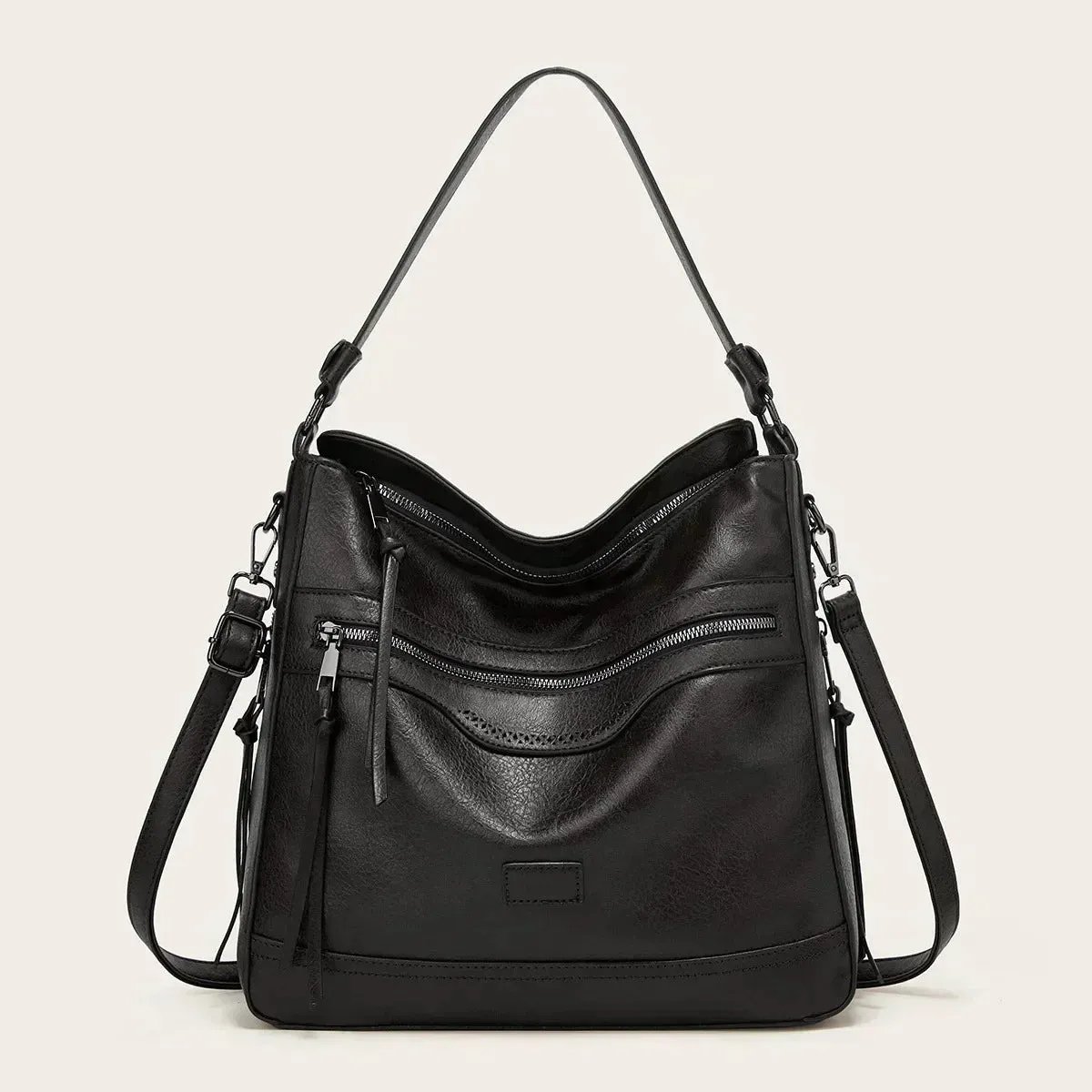 Selena™ | Leather Hobo Bag