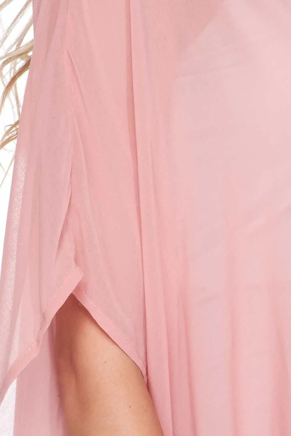 Sheer Light weighted Open Front Cardigan