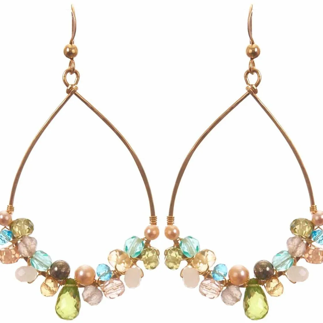 Signature Anna Gemstone Hoop Earrings