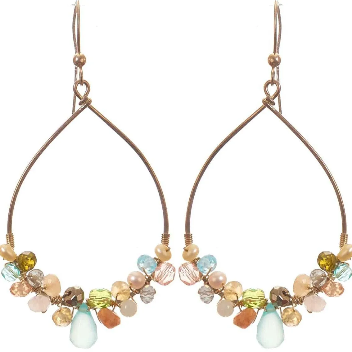 Signature Anna Gemstone Hoop Earrings