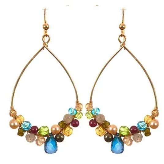 Signature Anna Gemstone Hoop Earrings