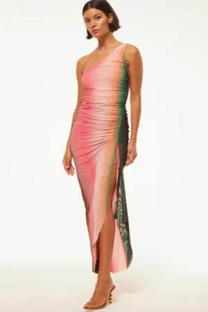 Sirena Ombre Mesh Midi Dress by MISA Los Angeles - RENTAL