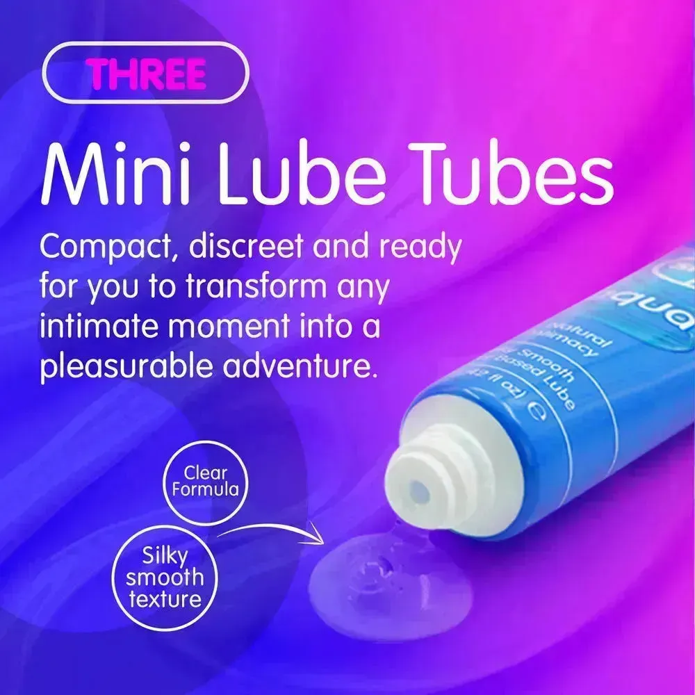 Skins Fruity Tubes - Watermelon, Strawberry, & Mango & Passionfruit Flavoured Lubricants - 12 ml Bottles
