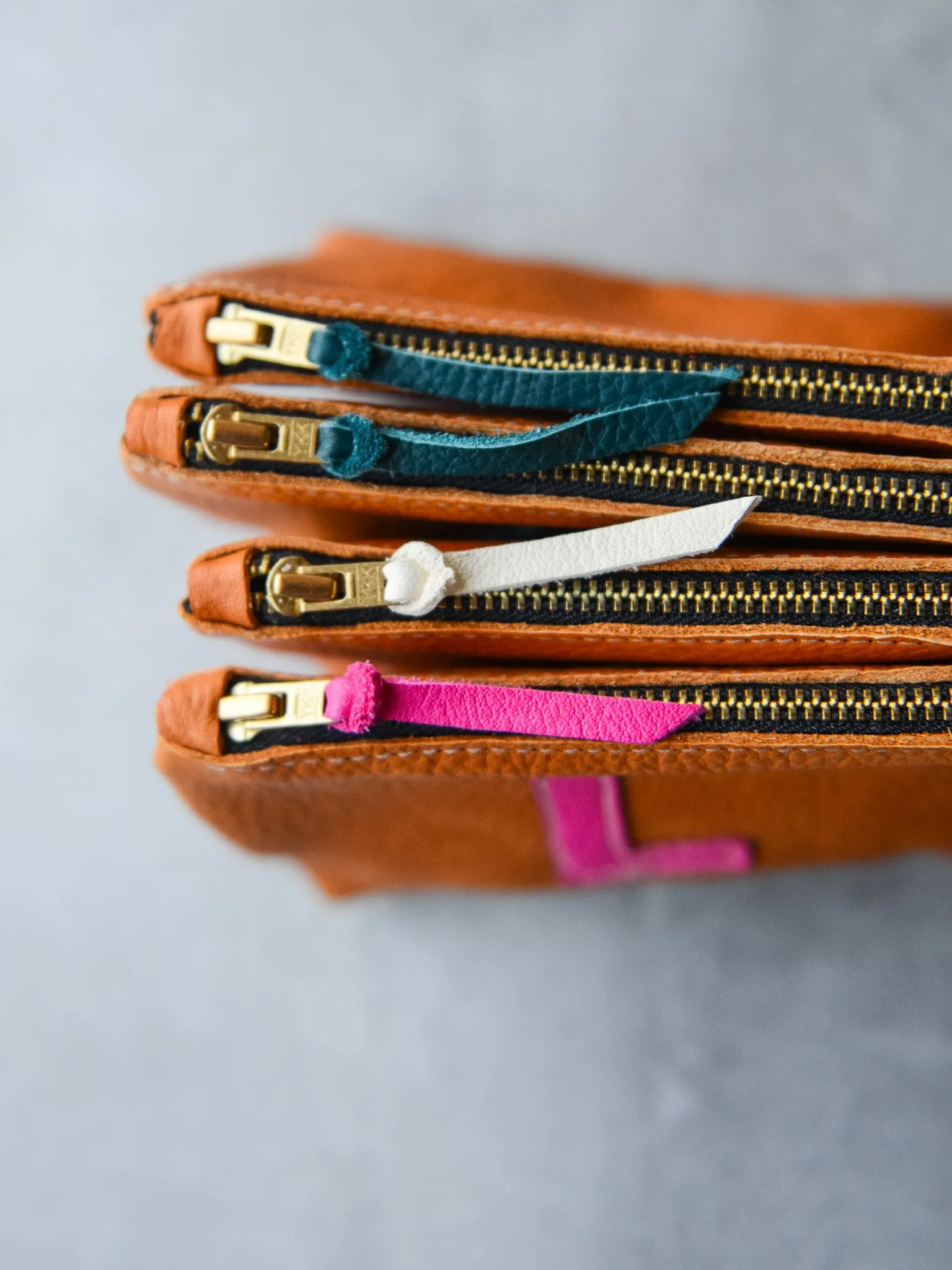 SMALL INITIAL POUCH - OCHRE YELLOW