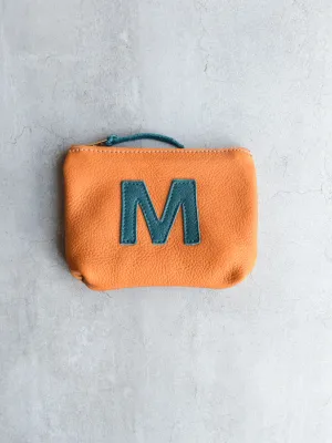 SMALL INITIAL POUCH - OCHRE YELLOW