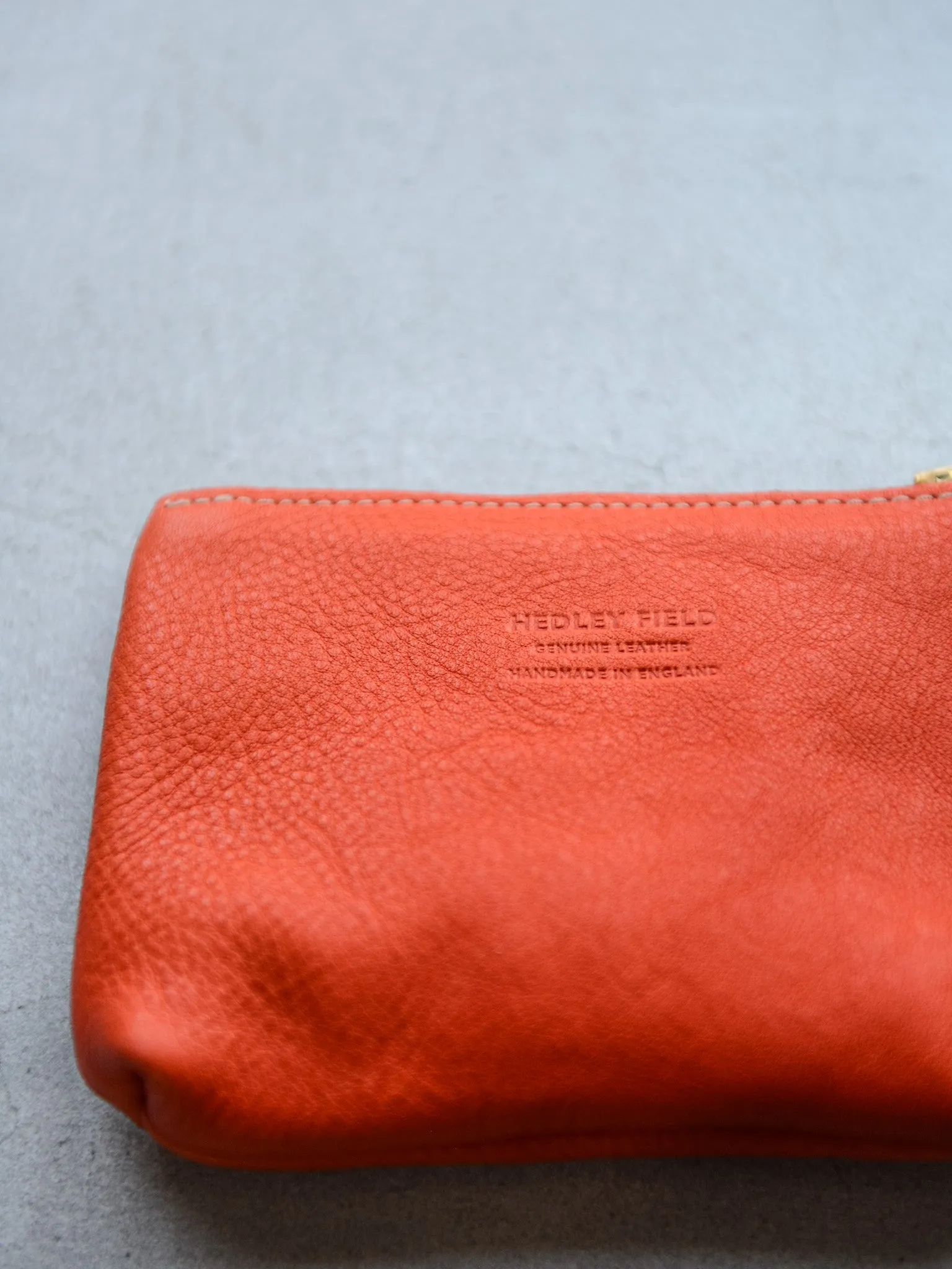 SMALL INITIAL POUCH - TOMATO RED