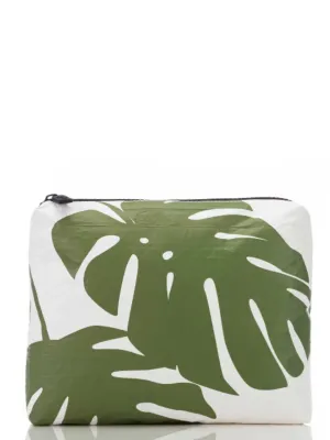 SMALL POUCH IN MONSTERA