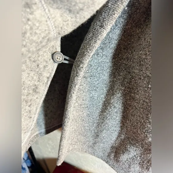 Smartwool Gray Wool Blend Sweater Jacket grey w/ shawl collar, quality&amp; warmth.
