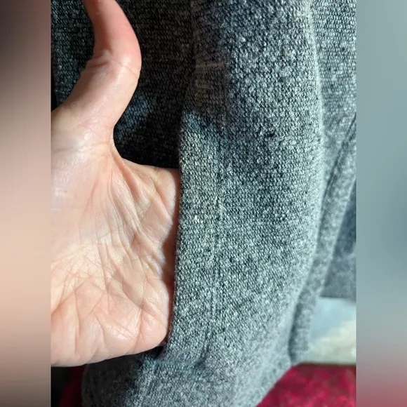 Smartwool Gray Wool Blend Sweater Jacket grey w/ shawl collar, quality&amp; warmth.