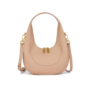 Smooth Leather Hobo/Shoulder Bag