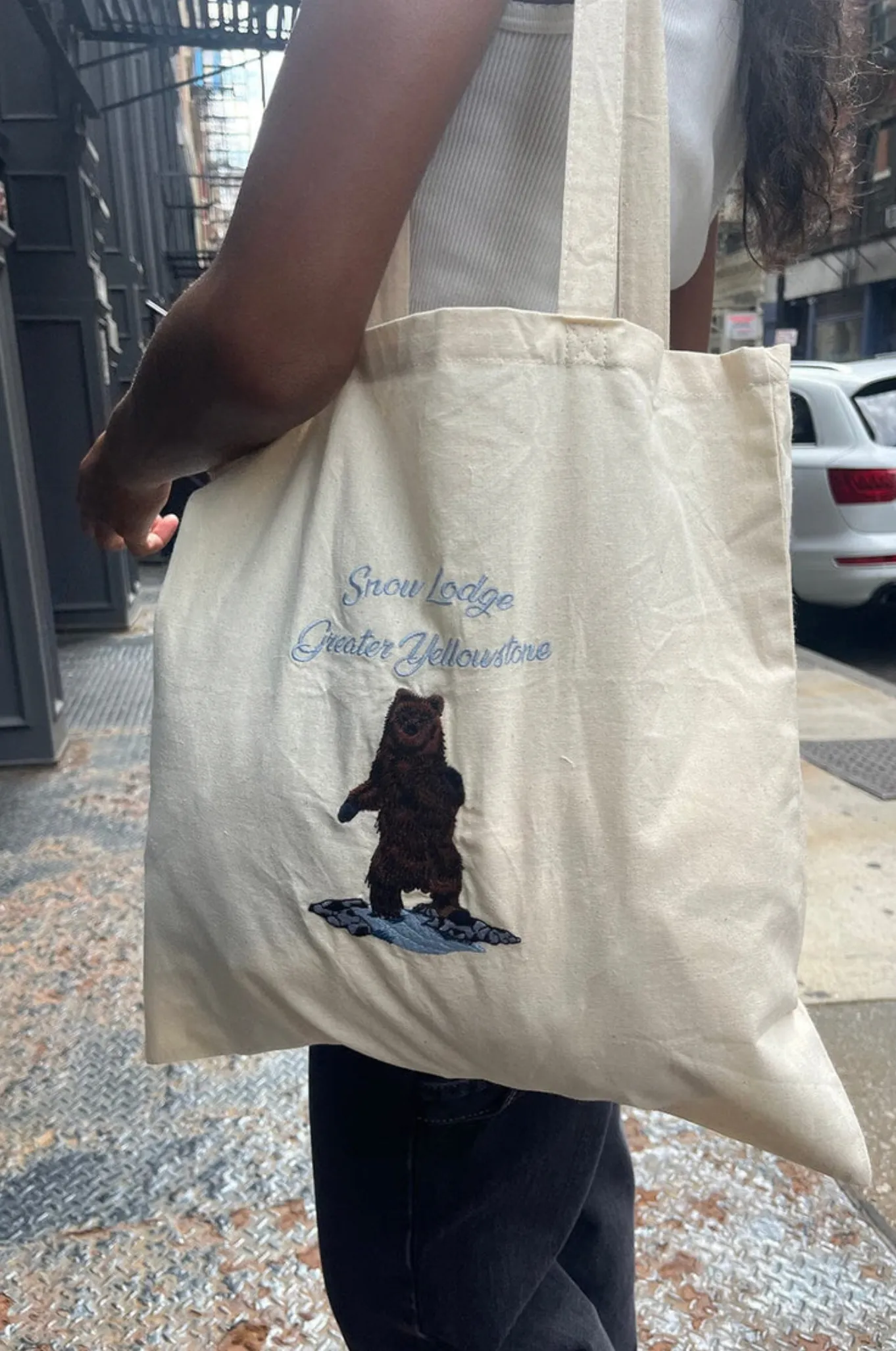 Snow Lodge Greater Yellowstone Bear Tote