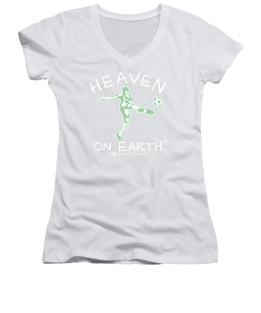 Soccer Heaven On Earth - Women's V-Neck