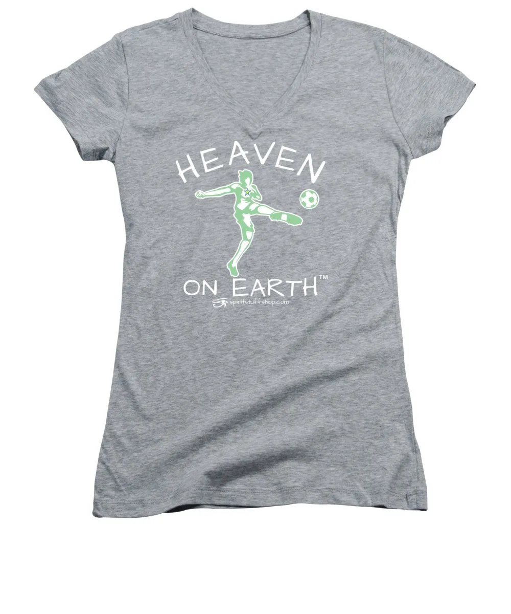 Soccer Heaven On Earth - Women's V-Neck