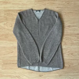 |SOL| Baby Alpaca Hair Long Sleeve Sweater in Woman’s Oversized Medium V-Neck