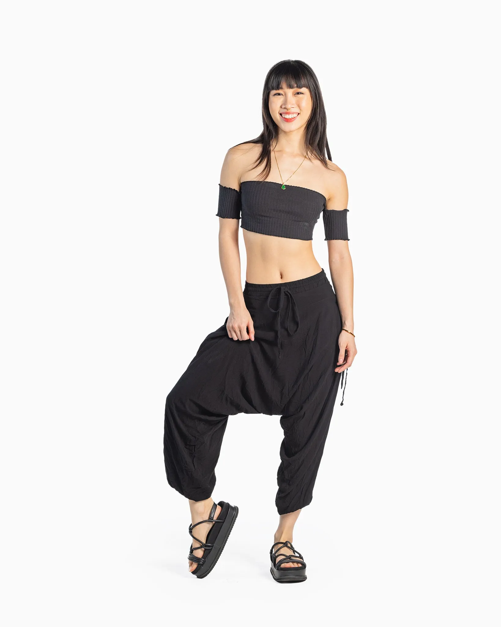 Solid Savannah Harem Pants