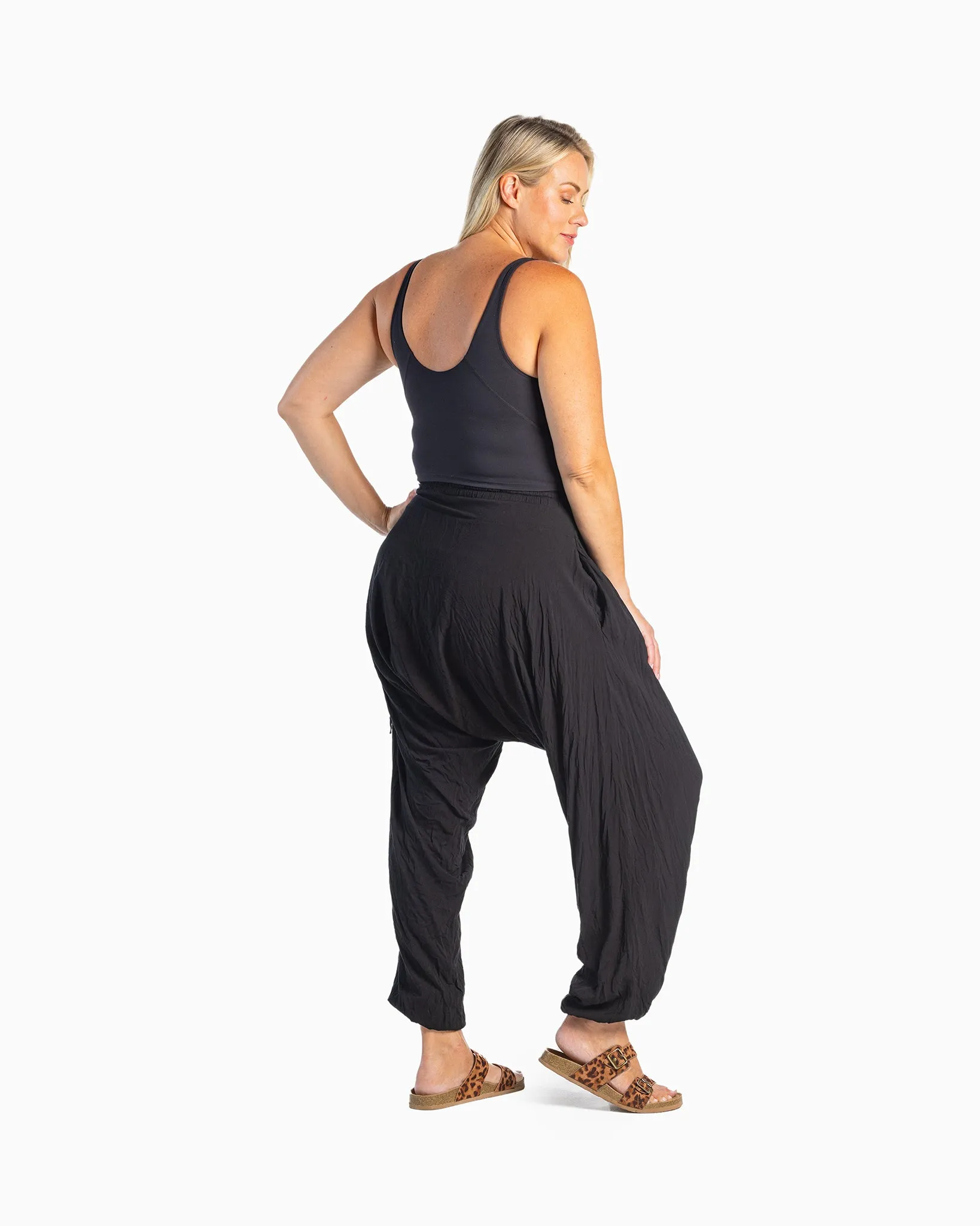 Solid Savannah Harem Pants