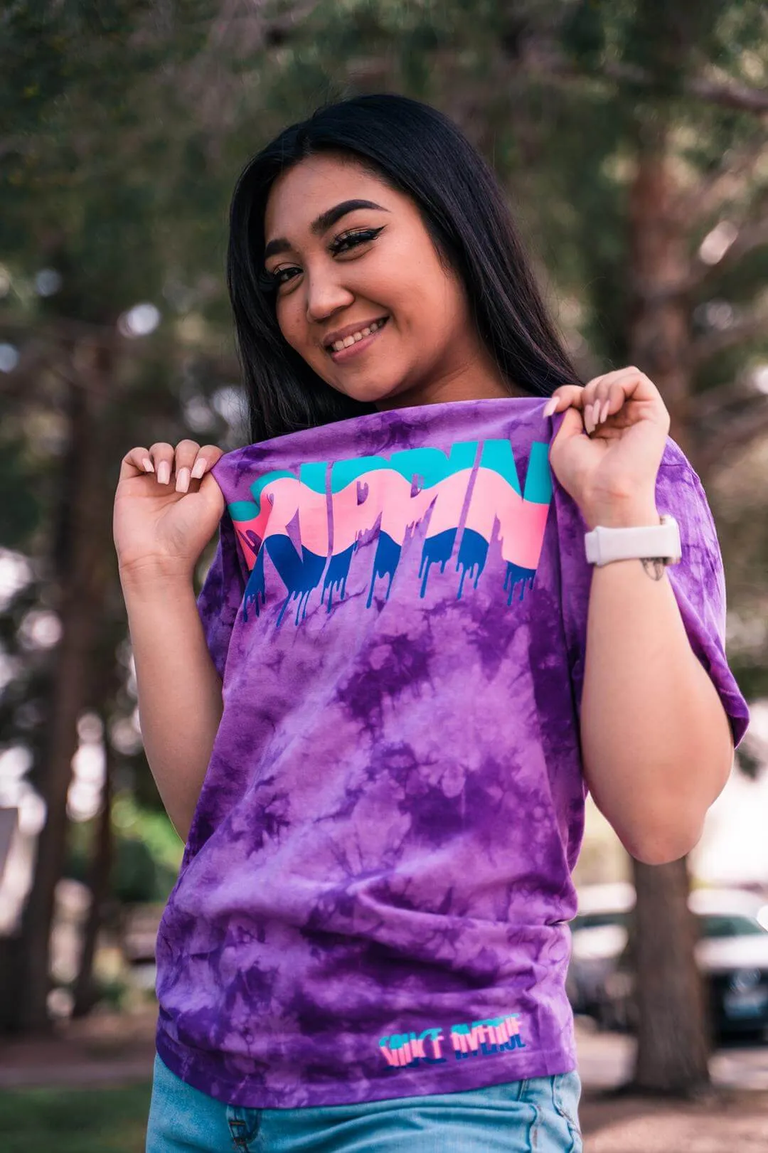 South Beach Drippin | Purple Crystal Cloud Tee