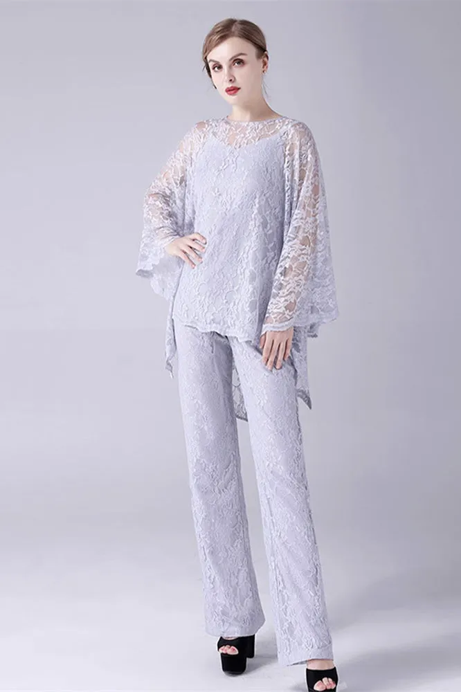 Spaghetti strap sleeveless lace vintage mother's suit