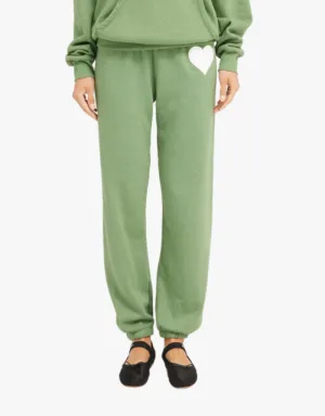 SPRWM Heart Sweatpants in Fern