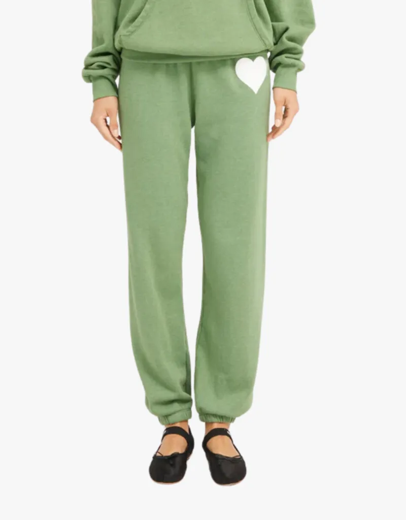 SPRWM Heart Sweatpants in Fern