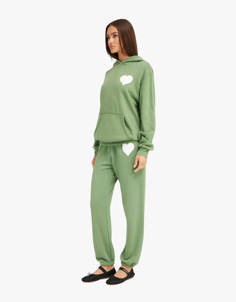 SPRWM Heart Sweatpants in Fern