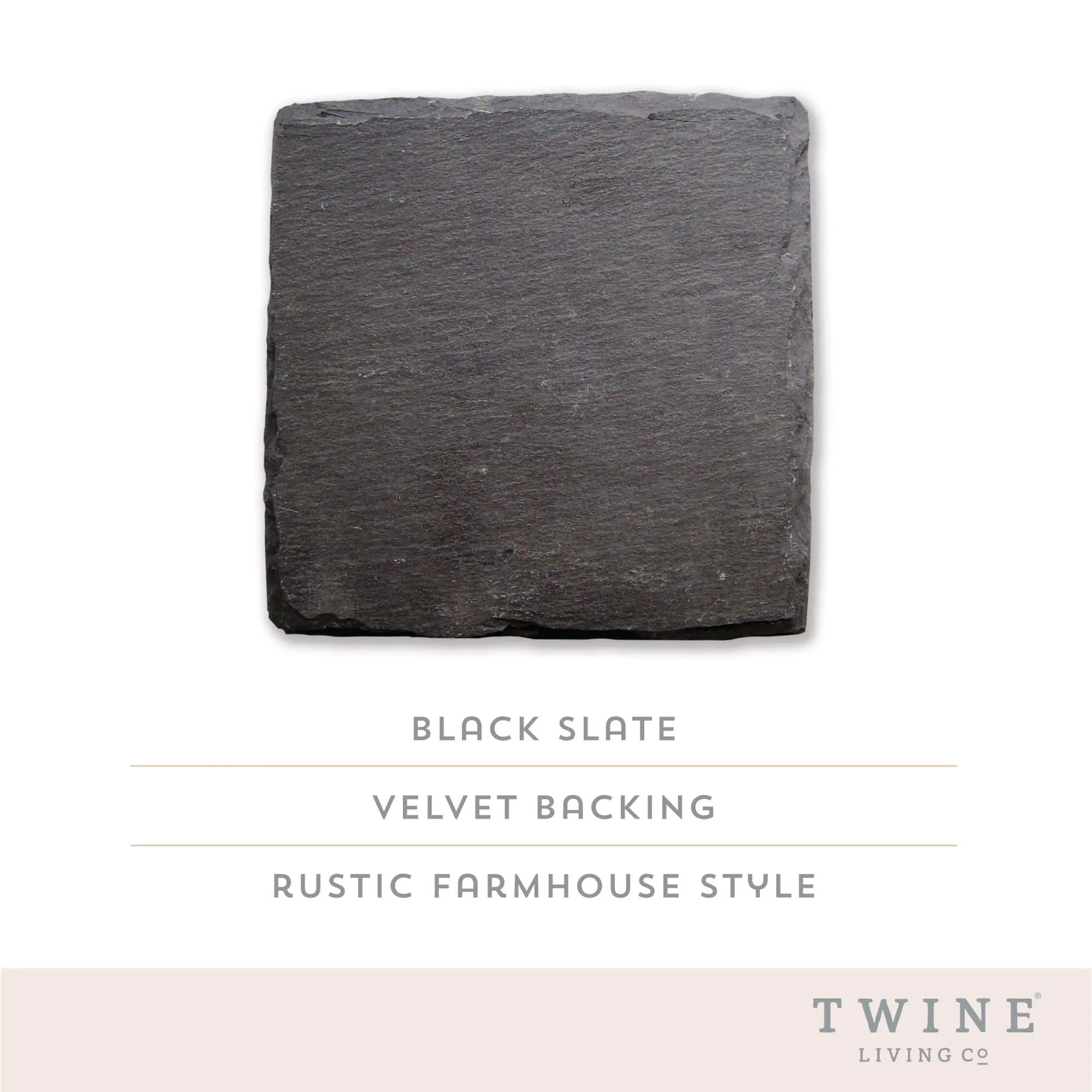 SQUARE SLATE COASTERS