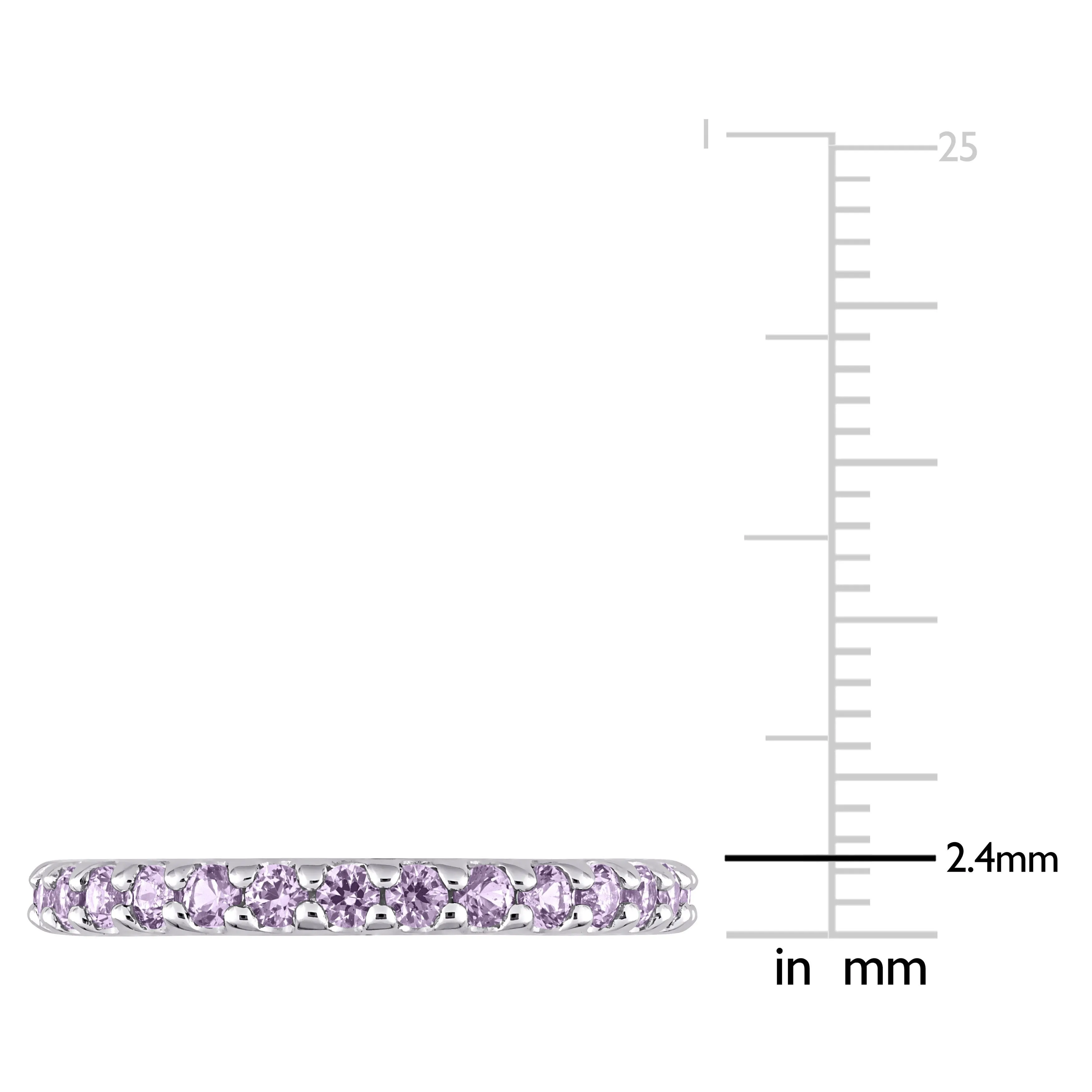 Stackable Ring 10K White Gold Alexandrite
