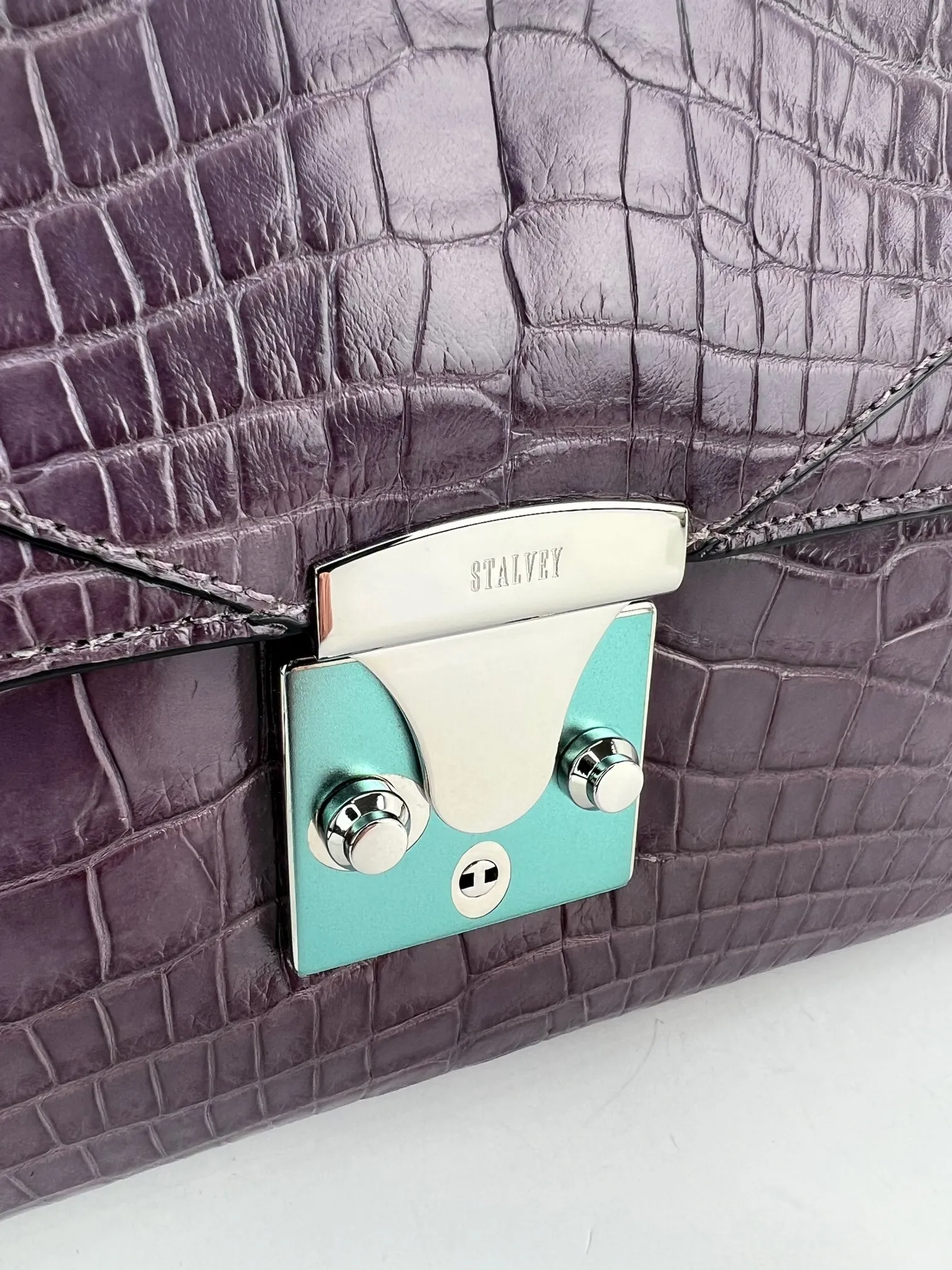 Stalvey Top Handle 2.5 Alligator Lilac Bag Crossbody Exclusive Luxury