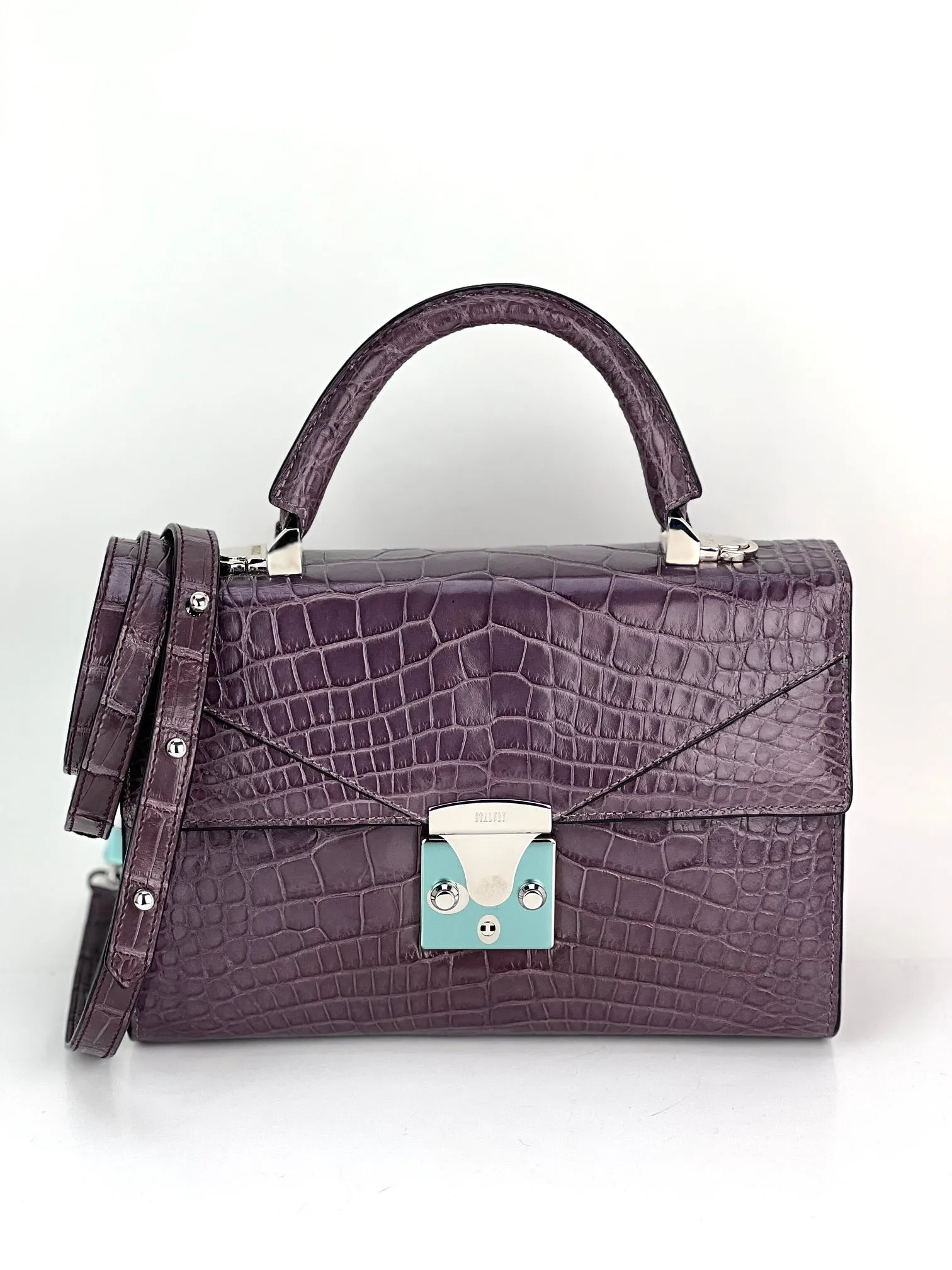 Stalvey Top Handle 2.5 Alligator Lilac Bag Crossbody Exclusive Luxury